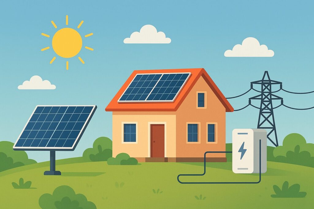 Nakup sončne elektrarne za samooskrbo.