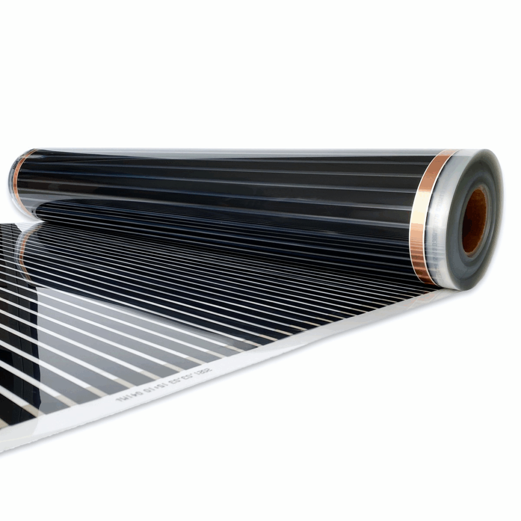 Električno talno gretje, prikaz grelne folije.