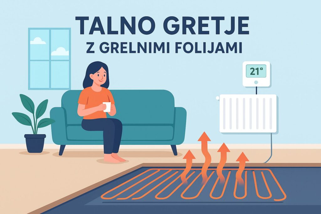 Talno gretje z grelnimi folijami.