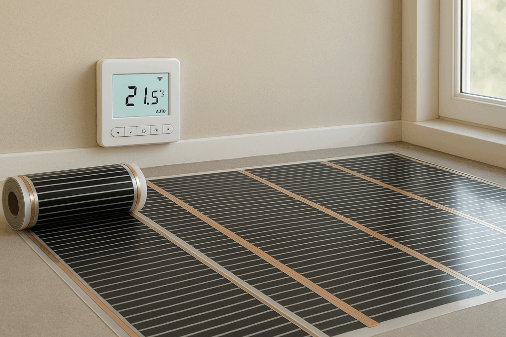 grelne folije in pametni termostat.