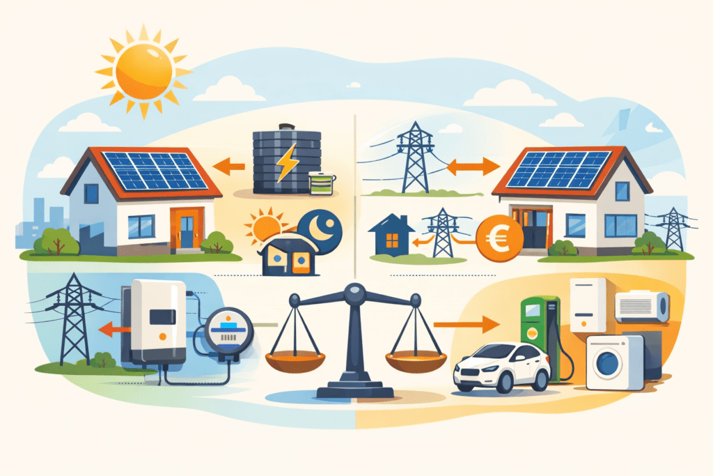 Sončne elektrarne za samooskrbo.