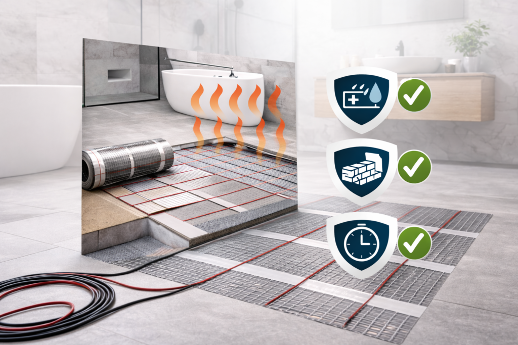 Grelne folije za kopalnico.