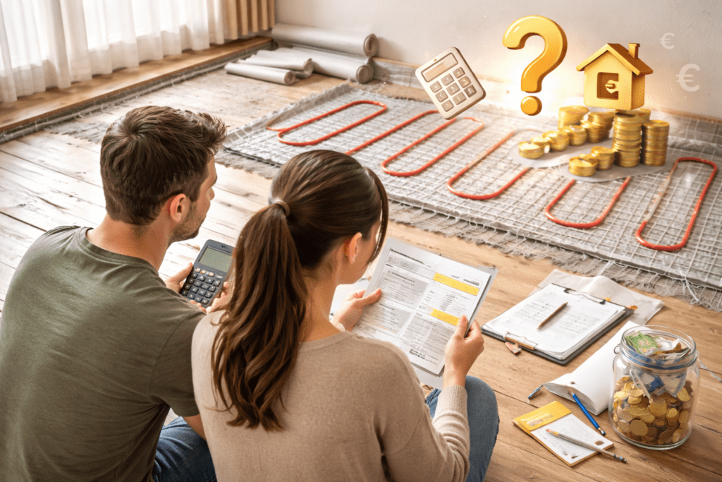 Talno ogrevanje cena in stroški.
